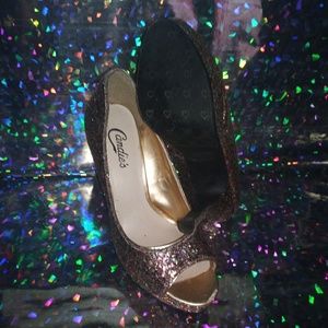 Candies sparkle high heels